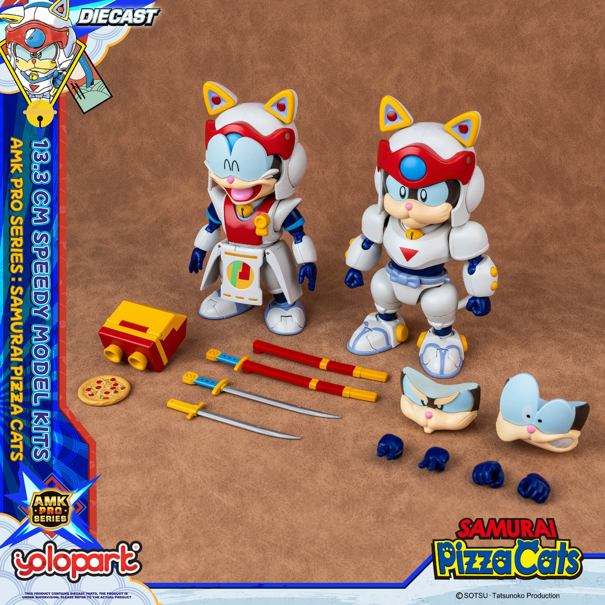 ୨୧さん専用 Samurai Pizza Cats AMK PRO Series Speedy Model Kit – Yolopark