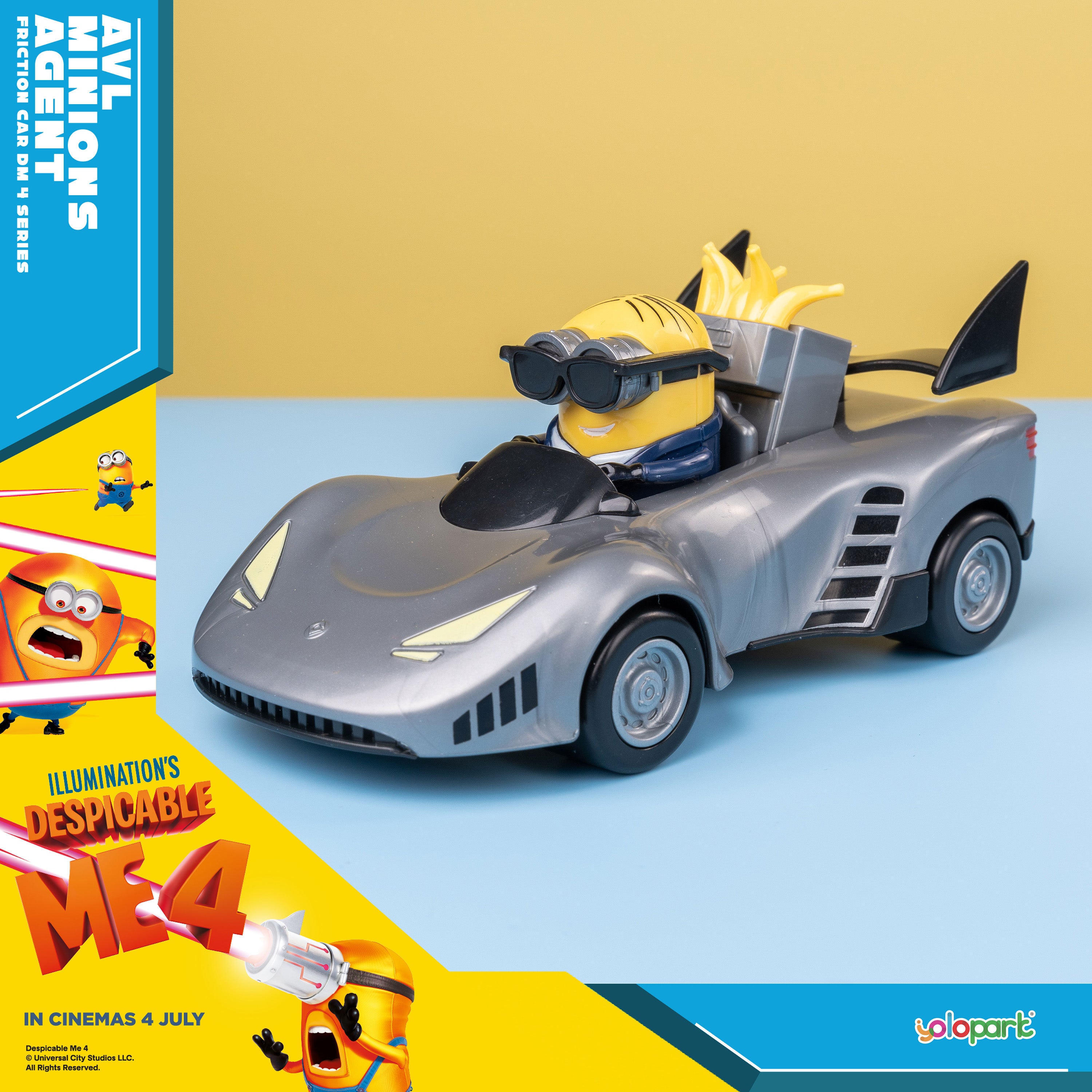 Despicable Me Friction Car AVL Minions Agent – Yolopark
