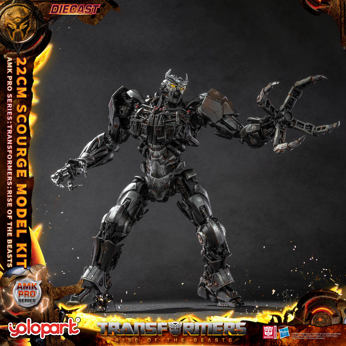 Scourge Model Kit TRANSFORMERS : Rise of the Beasts AMK PRO Series 22cm Scourge Model Kit ...