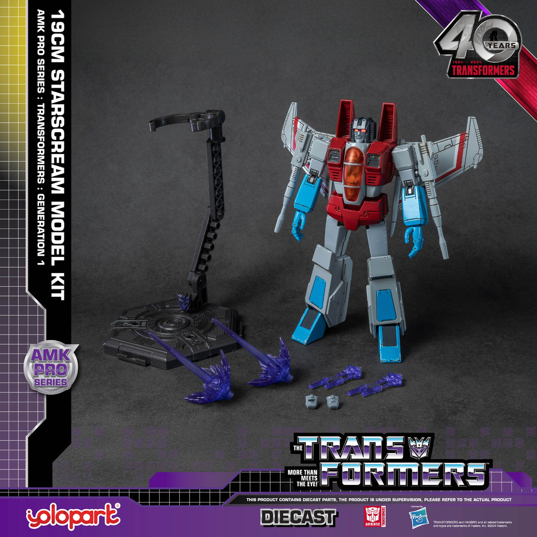 TRANSFORMERS Generation One AMK PRO Series 19cm Starscream Model Kit ...