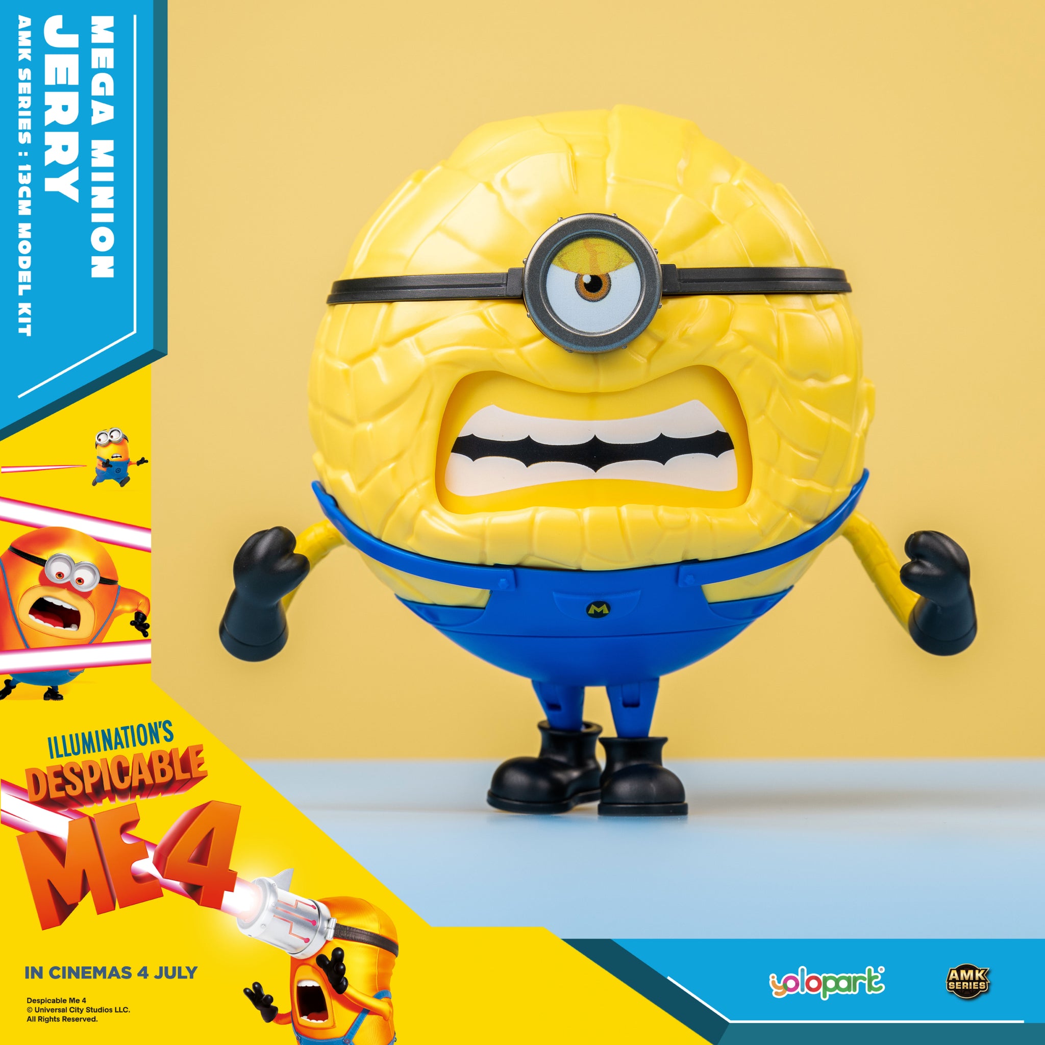 Despicable Me 4 AMK Series Mega Minion JERRY Model Kit Yolopark despicable-me-4-amk-series-mega-minion-jerry-model-kit-yolopark