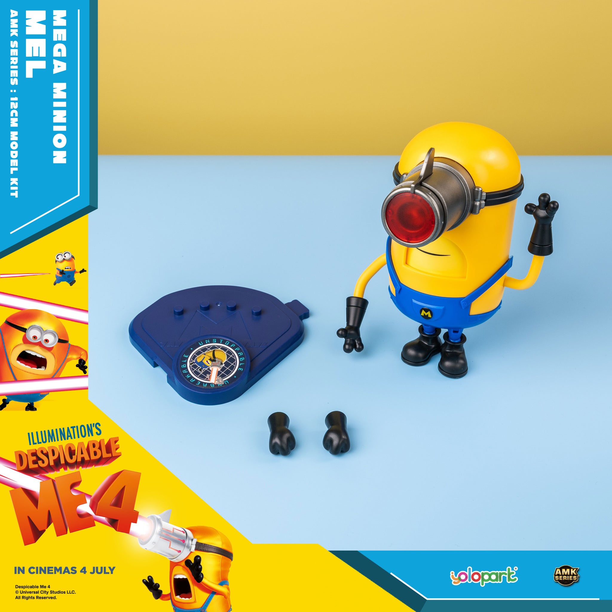 Despicable Me 4 - AMK Series Mega Minion MEL Model kit – Yolopark